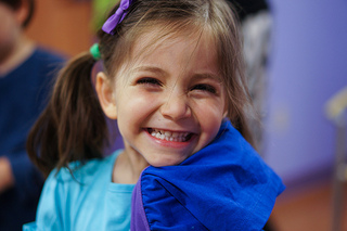 Image of a young girl smiling